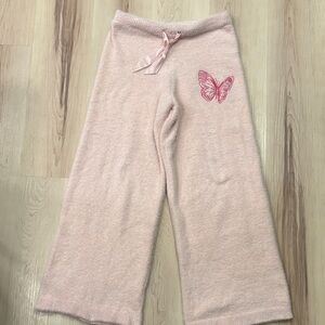 WICKED x Katie Kime Glinda Pink Lounge Pants with Butterfly Design XS